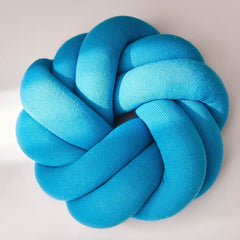 Pillow plaid rond - Bleu