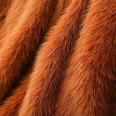 Plaid fausse fourrure - Prestige Orange